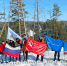 Теплоэнергетики подняли Знамя Победы на вершину Ленских столбов - Охотский район